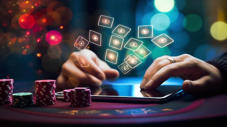Antarmuka permainan Domino QQ di platform slot cc dengan kartu domino digital